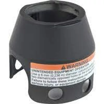 VÉSZGOMB VÉDŐGALLÉR FÉM 40mm fekete 1602