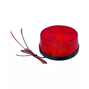 VILLOGÓ LÁMPA PIROS 12V DC LED-es