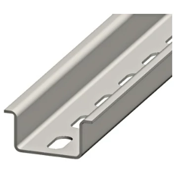 SCHRACK DIN-sín magas, perforált, 18x6.3mm horganyzott 2m
