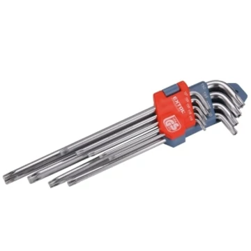 TORX KULCSKÉSZLET 9db-os T10-T50-ig (hajlított)