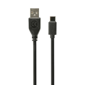 USB KÁBEL DUGÓ ->USB Type-C 1m  3A GEMBIRD FEKETE