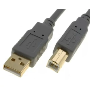 USB KÁBEL "A" DUGÓ -> USB "B" DUGÓ    3m SZÜRKE (átlátszó)
