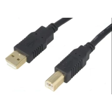 USB KÁBEL "A" DUGÓ -> USB "B" DUGÓ    3m FEKETE