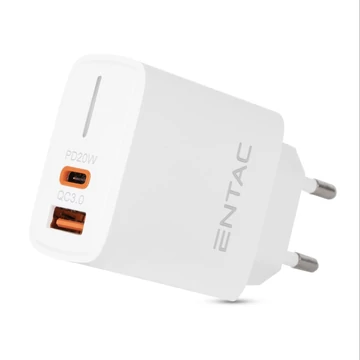 AKKUTÖLTŐ DUGVILLÁS USB + USB C 5-12V   PD & QC      20W