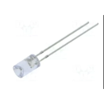 LED 5mm KÉK 5V 220-330mcd ÁTLÁTSZÓ
