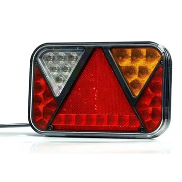HÁTSÓ LÁMPA JOBB LEDES 12V/24V IP67  200X130X50 (1m VEZETÉKKEL)