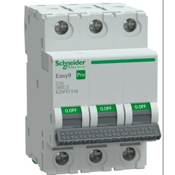 EASY9 PRO 3p C  16A Kismegszakító 6kA