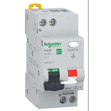 FIRELÉ+KISMEGSZ.  2p C 13A 30mA EASY9 PRO (Schneider)