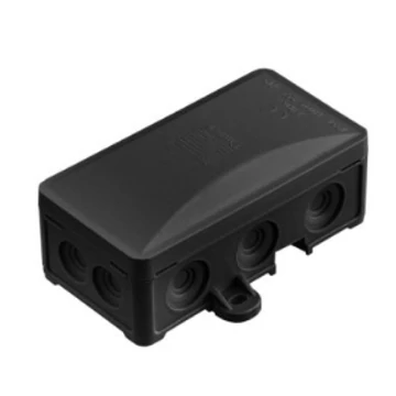 KÖTŐDOBOZ UV ÁLLÓ FEKETE IP54 72x95x40mm