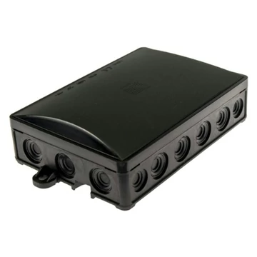 KÖTŐDOBOZ UV ÁLLÓ FEKETE IP54 95x117x40mm