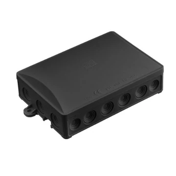 KÖTŐDOBOZ UV ÁLLÓ FEKETE IP54 95x157x40mm