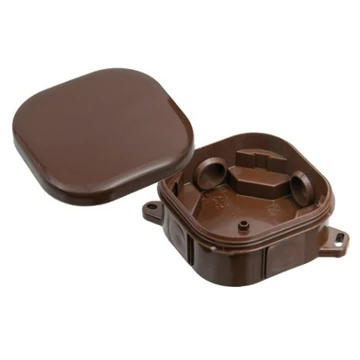 KÖTŐDOBOZ BARNA GUMIMEMBRÁNOS IP54 92X92X44mm