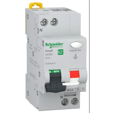 FIRELÉ+KISMEGSZ.  2p C 10A 30mA EASY9 PRO (Schneider)