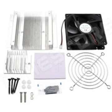 HŰTŐPANELHEZ KÉSZLET (40x40mm-es hűtőborda+ventilátor+rács)