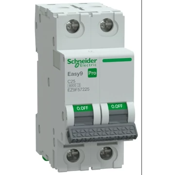 EASY9 PRO 2pólus   C 25A Kismegszakító 6kA