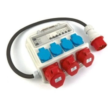 ELOSZTÓTÁBLA 10M+ 4x1F + (2db 16A 5P)+(32A 5P)