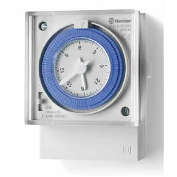 IDŐRELÉ FINDER MECHANIKUS NAPI! 72x72mm 230V 1váltó 16A 15perc/pöcök