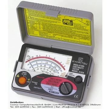 SZIGETELÉSVIZSGÁLÓ ANALÓG MŰSZER 250 V, 500 V, 1000 V