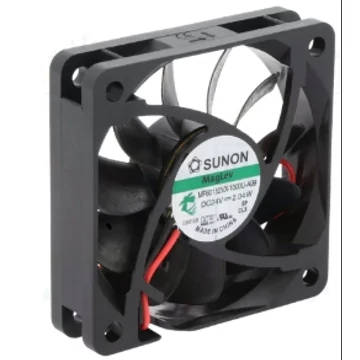 VENT.KERETES 60x60x15mm DC 24V 2W 51m3/h   2vezetékes