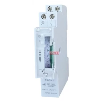 KAPCSOLÓÓRA MECH. NAPI (SÍNRE) 230V  1 MODUL ANCO