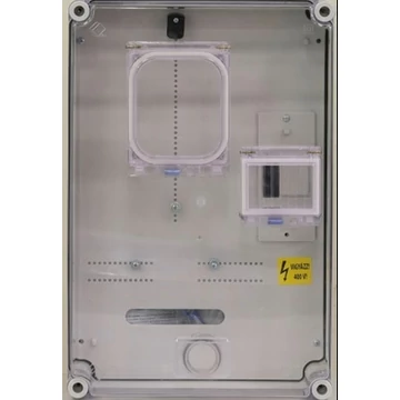 FOGY.MÉRŐ SZEKRÉNY 1mérőhöz (1 vagy 3fázisú) 300x450mm SZELLŐZŐS! FM-CS-U