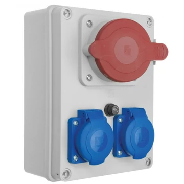 ELOSZTÓTÁBLA 2x230V + DAFB324  vezetékelve, biztosítékkal