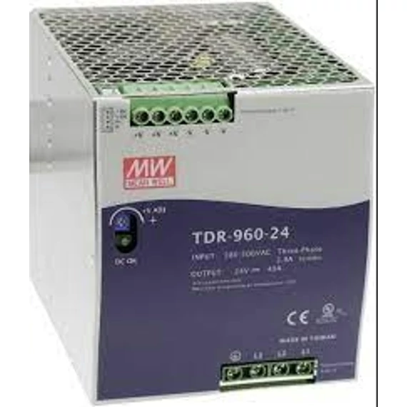 TÁPEGYSÉG 24V DC 40A 960W MEAN-WELL TDR