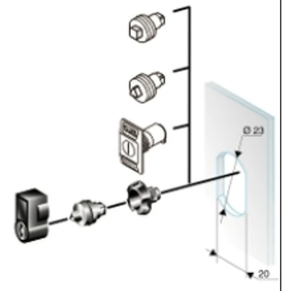 CRN ZÁR 6,5mm HÁROMSZÖG        NSYTT6CRN