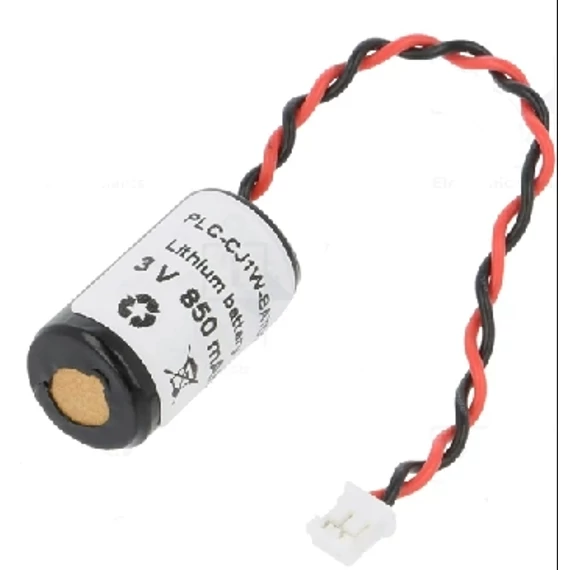 PLC-hez LÍTIUM ELEM 3V 1/2AA 850mAh 14,5x26mm  CJ1W-BAT01 AKKU