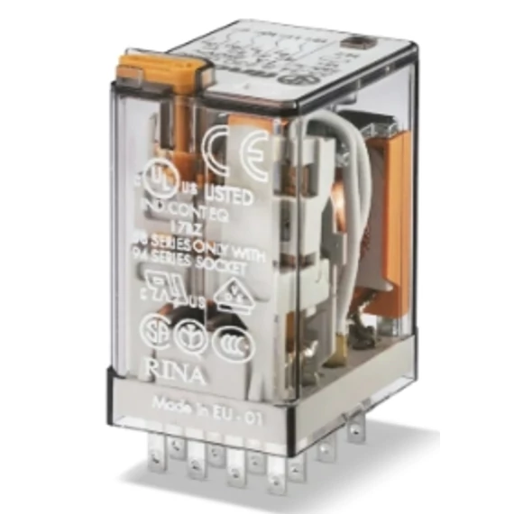 FINDER RELÉ 55.34  230V AC + TESZT       (MY4) ***