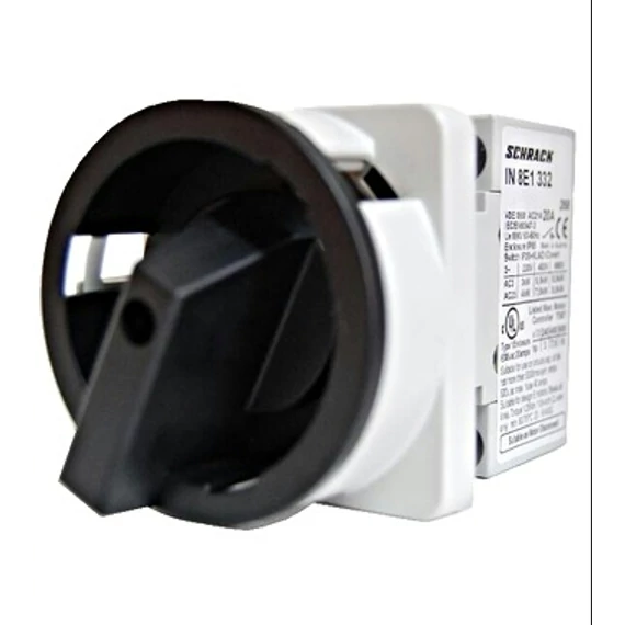 SCHRACK Fokapcsoló 0-1, 4 pontos rögzítés, 3 pólusú, 63A/AC23 22kW