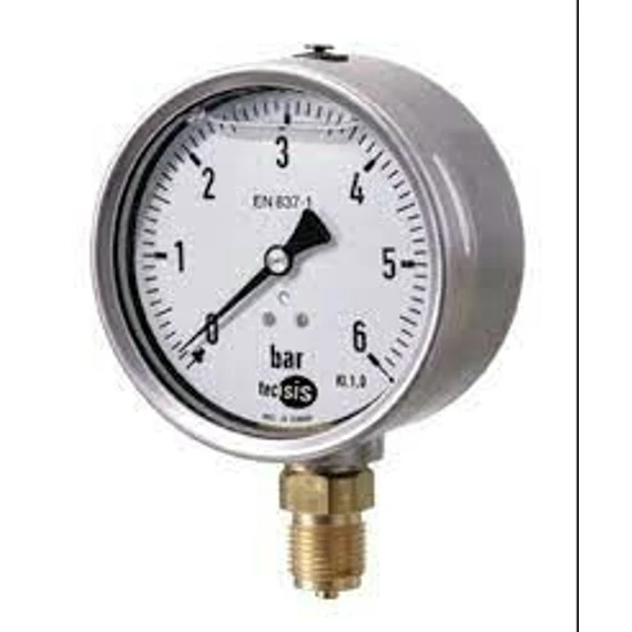 MANOMÉTER ALSÓ 0-250Bar Átm:63mm CSILLAP alsó