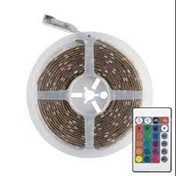 LED SZALAG SZETT 5M RGB (30LED/m)+TÁP+VEZ (infra)  55862
