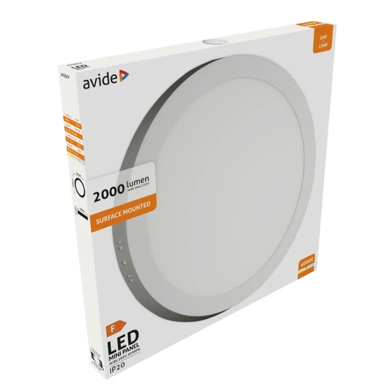 LED PANEL 24W KEREK FALI   4000K