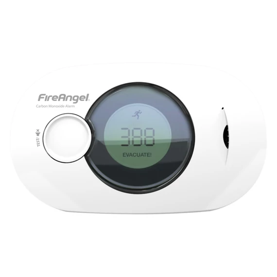 GÁZÉRZÉKELŐ FireAngel 10 év üzemidő (szén-monoxid)  KIJELZŐVEL!