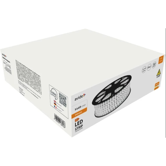 LED SZALAG SZETT 50m 230V 14,4W/m 1440LM/m  IP67  4000K normálfehér