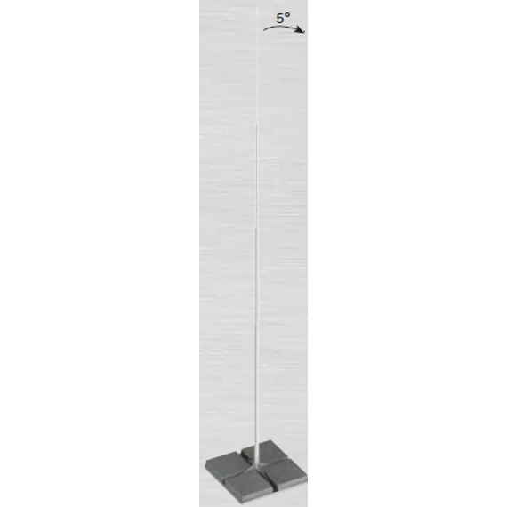 FELFOGÓ OSZLOP 4x16kg-os BETONTALP+ALÁTÉT max. magasság: 4,35m