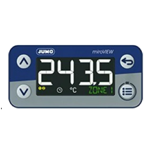 HŐM.SZABÁLYZÓ JUMO 76x36x32mm PT100, PT1000 kim:1xrelé 12-24VDC