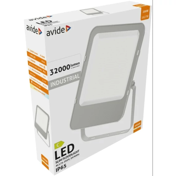 LED FÉNYVETŐ 200W 32000LM 4000K  5év garancia!  AVIDE