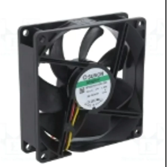 VENT.KERETES 92x92x25mm  DC 12V   SUNON 3VEZETÉKES  VAPO CSAPÁGY