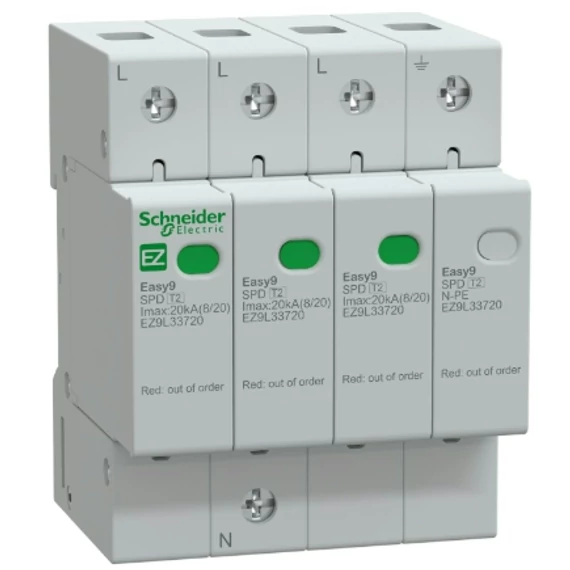 TÚLFESZ.LEV. AC 4pólus "C"  EASY9 PRO  Schneider