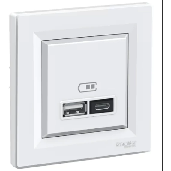 ASFORA USB DUPLA AJZAT FEHÉR    USBA+USBC