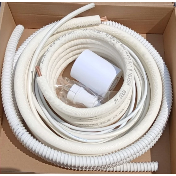 KLÍMA SZERELŐKÉSZLET 3m-es! (6+10mm rézcső, MT 3 és 5x1,5, gégecső+dugvilla)