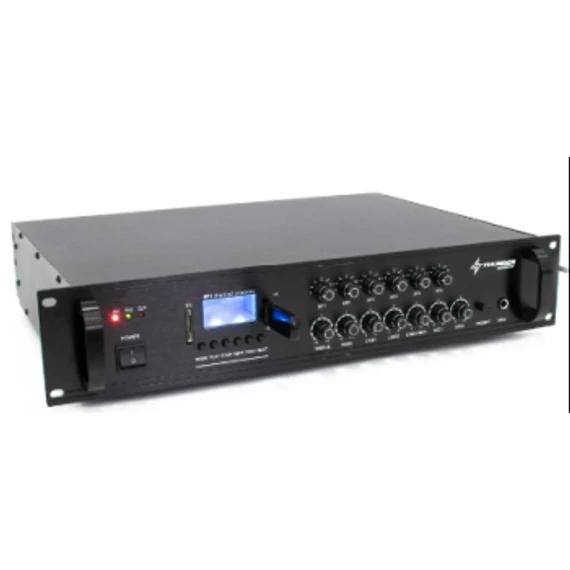ERŐSÍTŐ DIGITÁLIS 100V-os! 800W  5csatorna/6zóna Bluetooth+FM