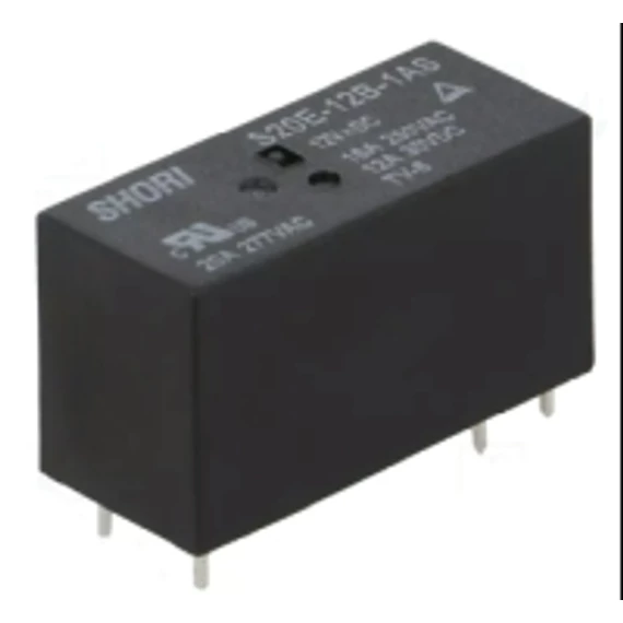 RELÉ MINI,PANELBE 12V DC 20A  SPST-NO  12,7x15,7x29mm