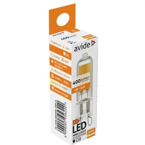 LEDES TŰLÁBAS 230V G9 4W COB LED 4000K
