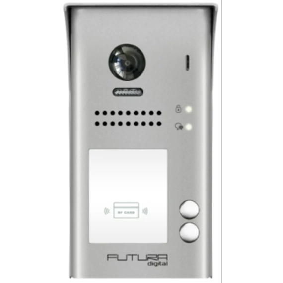 KAPUTELEFON KÜLTÉRI 2 lakásos,FALI  (színes 170° kamera, NFC) FUTURA