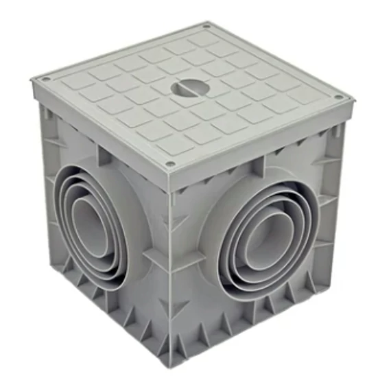 SZERELŐAKNA FÖLDBE 400x400x400mm  szürke