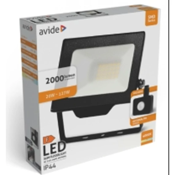LED FÉNYVETŐ 20W 2000LM 4000K    AVIDE (mozg.érz.opcio) (3év gari)
