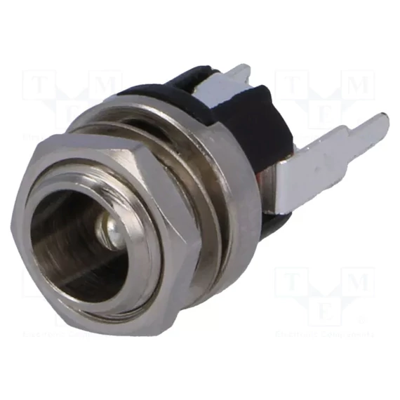 DC ALJZAT BEÉPÍTHETŐ 5,5/2,1mm Fém